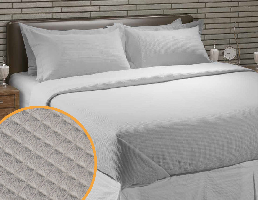 Juego de Sábanas Wafle Bolonia